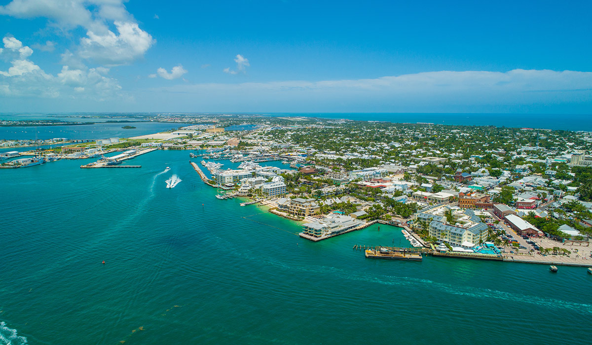 aerial view of Key West, Florida